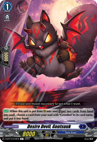 Desire Devil, Goutsuuk - D-BT13/072EN