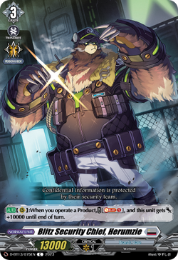 Blitz Security Chief, Herumzie - D-BT13/075EN
