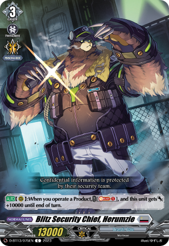 Blitz Security Chief, Herumzie - D-BT13/075EN