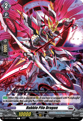 Rubble Pile Dragon - D-BT13/078EN
