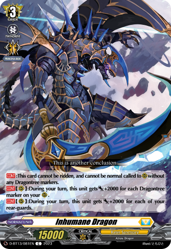 Inhumane Dragon - D-BT13/081EN