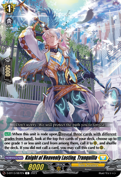 Knight of Heavenly Lasting, Tranquilia - D-BT13/087EN