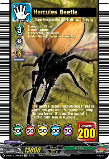 Hercules Beetle - D-BT13/EX03EN