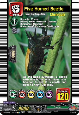 Five Horned Beetle - D-BT13/EX07EN