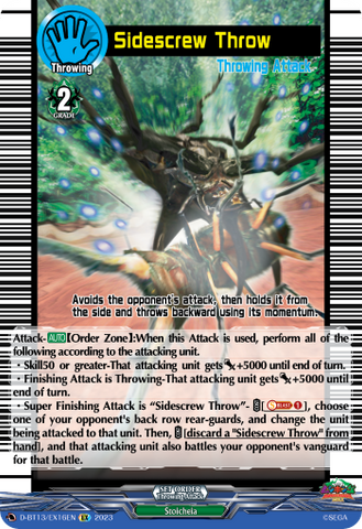 Sidescrew Throw - D-BT13/EX16EN