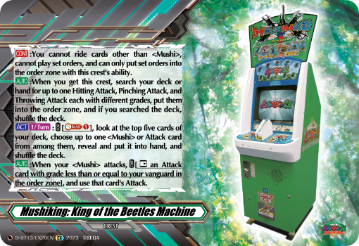 Mushiking: King of the Beetles Machine - D-BT13/EX20EN
