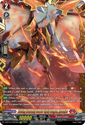 Blazing Heavenly Render Equip Dragon, Aparajea (FFR) - D-BT13/FRR03EN