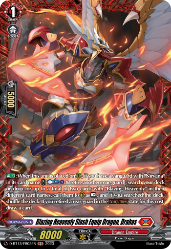 Blazing Heavenly Slash Equip Dragon, Drahas (FR) - D-BT13/FR03EN