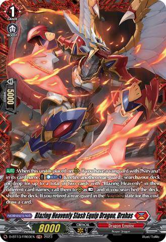 Blazing Heavenly Slash Equip Dragon, Drahas (FR) - D-BT13/FR03EN