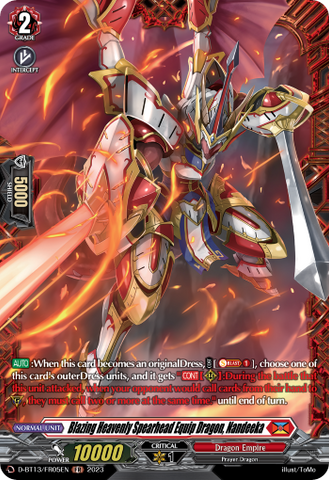 Blazing Heavenly Spearhead Equip Dragon, Nandeeka (FR) - D-BT13/FR05EN