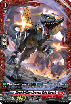 Flash Artillery Dragon, Velo Onrush (FR) - D-BT13/FR07EN