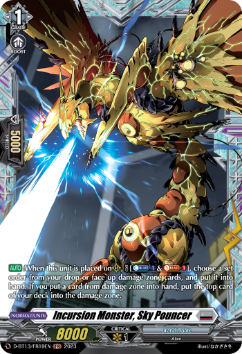 Incursion Monster, Sky Pouncer (FR) - D-BT13/FR19EN