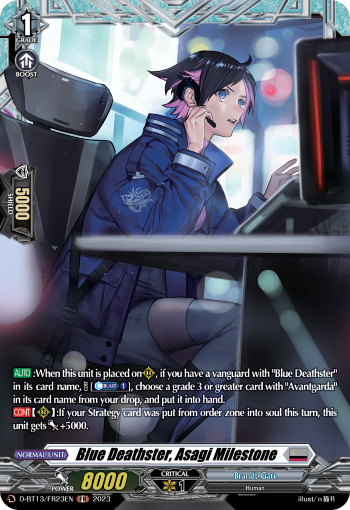 Blue Deathster, Asagi Milestone (FR) - D-BT13/FR23EN