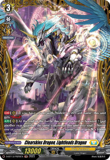 Clearskies Dragon, Lightleads Dragon (FR) - D-BT13/FR25EN