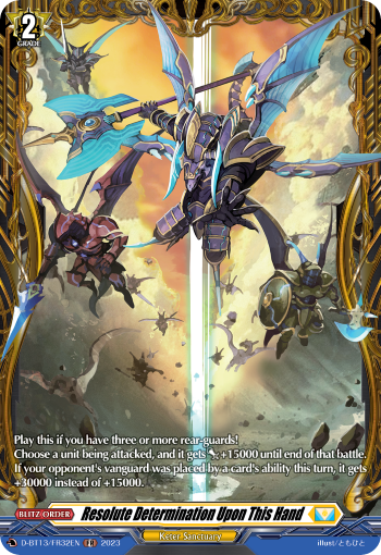 Resolute Determination Upon This Hand (FR) - D-BT13/FR32EN