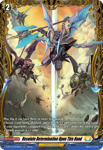 Resolute Determination Upon This Hand (FR) - D-BT13/FR32EN