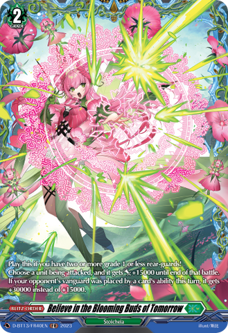 Believe in the Blooming Buds of Tomorrow (FR) - D-BT13/FR40EN