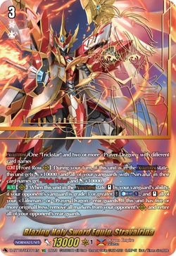 Blazing Holy Sword Equip, Stravairina (SEC) - D-BT13/SEC01EN
