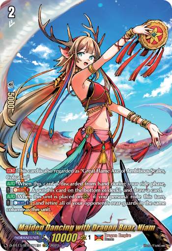Maiden Dancing with Dragon Roar, Niam (SECP) - D-BT13/SECP01EN