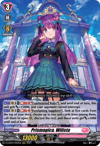 Prismagica, Wilista - D-LBT01/004EN