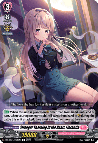 Stronger Yearning in the Heart, Florenzia - D-LBT01/061EN