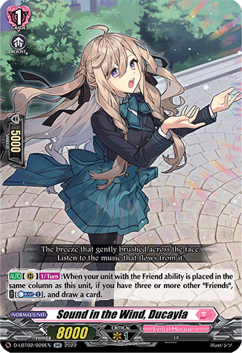 Sound in the Wind, Ducayla - D-LBT02/020EN