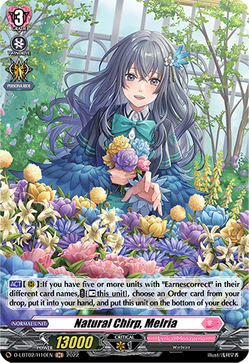 Natural Chirp, Melria (Holo) - D-LBT02/H10EN