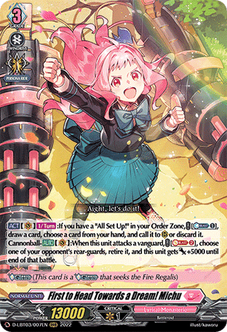 First to Head Towards a Dream! Michu - D-LBT03/007EN