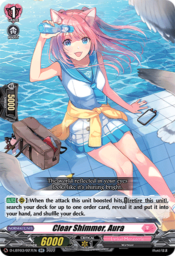 Clear Shimmer, Aura - D-LBT03/027EN