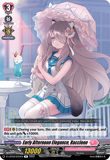 Early Afternoon Elegance, Racclene - D-LBT03/033EN