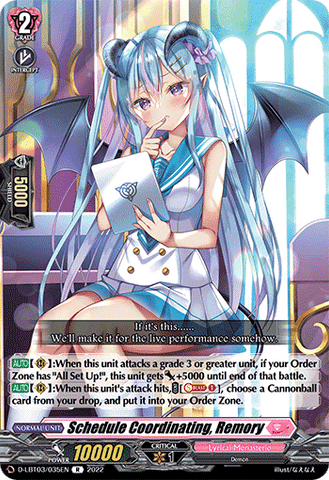 Schedule Coordinating, Remory - D-LBT03/035EN