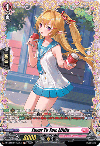 Favor To You, Lijdia (FR) - D-LBT03/FR23EN
