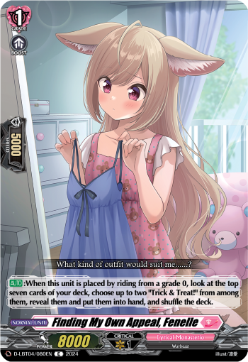 Finding My Own Appeal, Fenelle - D-LBT04/080EN