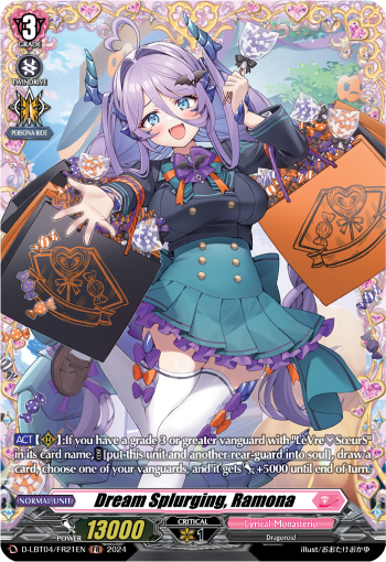 Dream Splurging, Ramona (FR) - D-LBT04/FR21EN