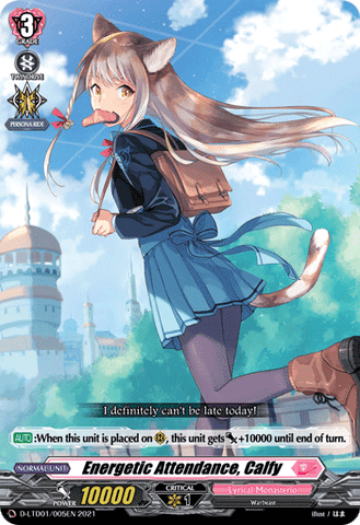 Energetic Attendance, Calfy - D-LTD01/005EN