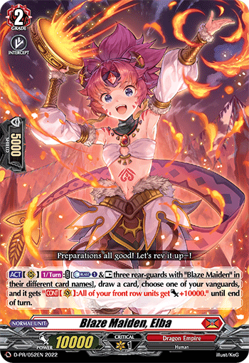 Blaze Maiden, Elba - D-PR/052EN
