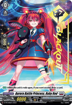 Aurora Battle Princess, Ruby Red (Hot Stamped) - D-PR/095EN