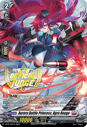Aurora Battle Princess, Agra Rouge (Hot Stamped) - D-PR/104EN