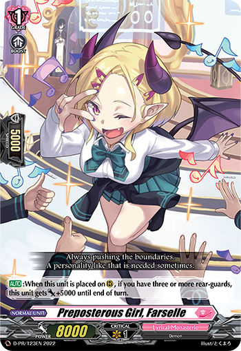 Preposterous Girl, Farselle - D-PR/123EN