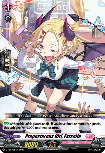 Preposterous Girl, Farselle - D-PR/135EN