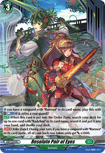 Resolute Pair of Eyes (Holo) - D-PR/142EN