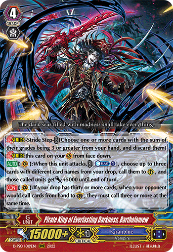 Pirate King of Everlasting Darkness, Bartholomew - D-PS01/019EN