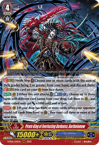 Pirate King of Everlasting Darkness, Bartholomew - D-PS01/019EN