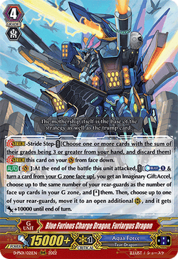 Blue Furious Charge Dragon, Furiargus Dragon - D-PS01/021EN