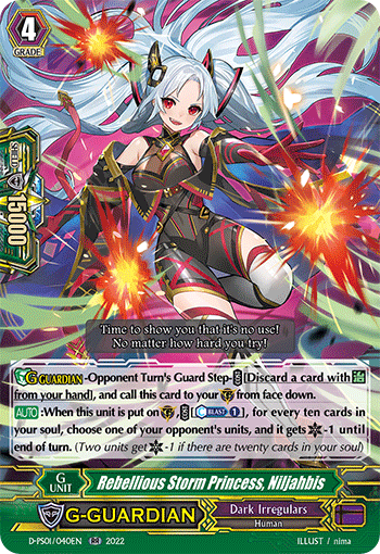 Rebellious Storm Princess, Niljahbis - D-PS01/040EN