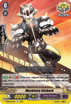 Machinary Slotback - D-PS01/077EN