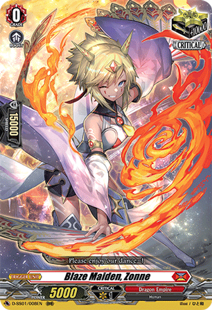 Blaze Maiden, Zonne - D-SS01/008EN