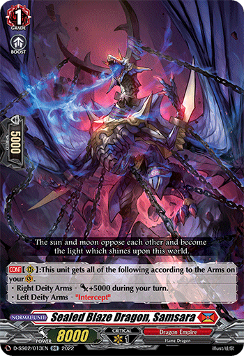 Sealed Blaze Dragon, Samsara - D-SS02/013EN