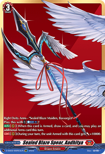 Sealed Blaze Spear, Aadhitya (BSR) - D-SS02/BSR03EN