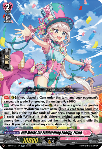 Full Marks for Exhilarating Energy, Trixie - D-SS05/021EN